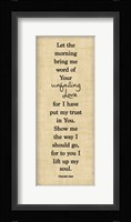 Bible Verse Panel I (Psalms) Fine Art Print
