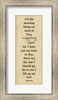 Bible Verse Panel I (Psalms) Fine Art Print