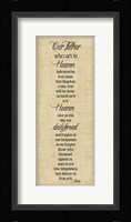 Bible Verse Panel III (Our Father) Fine Art Print