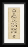 Bible Verse Panel IV (Instrument of Peace) Fine Art Print