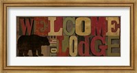 Welcome to the Lodge Panel Fine Art Print