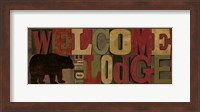 Welcome to the Lodge Panel Fine Art Print