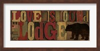 Love at the Lodge Panel Fine Art Print