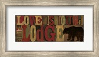 Love at the Lodge Panel Fine Art Print
