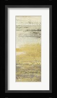Siena Abstract Yellow Gray Panel I Framed Print