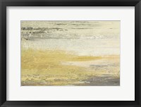 Siena Abstract Yellow Gray Landscape Fine Art Print