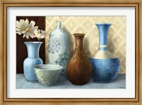 Soft Blue Vase Fine Art Print