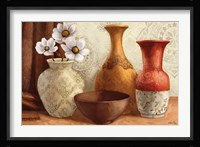 Gentle Spice Vessels Framed Print