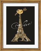 Parisian Golden Love Fine Art Print