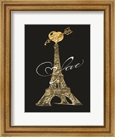 Parisian Golden Love Fine Art Print