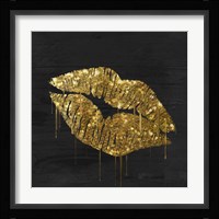 Golden Lips Fine Art Print