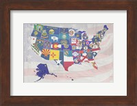 US State Flags Fine Art Print