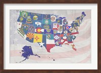 US State Flags Fine Art Print