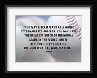 The Way a Team Plays Fine Art Print