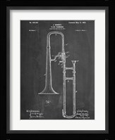 Slide Trombone Framed Print