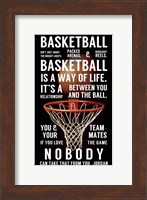 Basketball is a Way of Life Fine Art Print