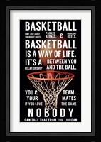 Basketball is a Way of Life Fine Art Print