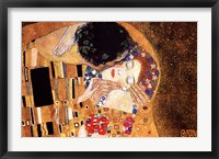 The Kiss, c.1908 (detail horizontal) Fine Art Print