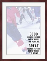 Great Hockey Player Fine Art Print
