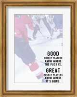 Great Hockey Player Fine Art Print