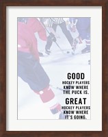 Great Hockey Player Fine Art Print