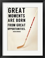 Great Moments Framed Print