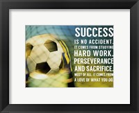Success Soccer Quote Fine Art Print