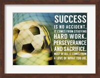 Success Soccer Quote Fine Art Print