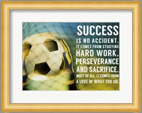 Success Soccer Quote Fine Art Print