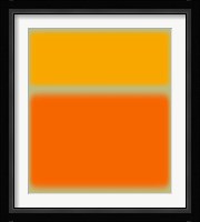 Abstract Orange & Yellow Framed Print