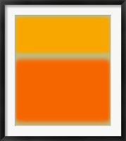 Abstract Orange & Yellow Framed Print
