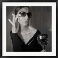 Loren With Wine Fine Art Print