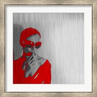 Zoe In Red Fine Art Print