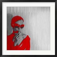 Zoe In Red Fine Art Print