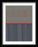 Red Stripe Framed Print