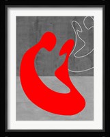 Red Couple Framed Print