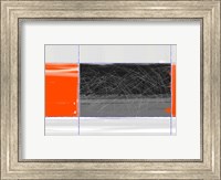 Orange And Black Fine Art Print