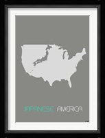 Japanese America Framed Print