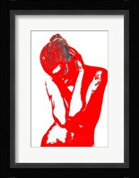 Red Drama Framed Print