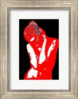 Red Black Drama Fine Art Print