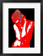 Red Black Drama Fine Art Print