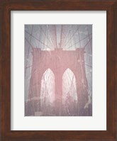 Brooklyn Bridge Red Fine Art Print