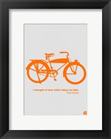 I Thought Of That While Riding My Bike Fine Art Print