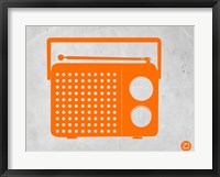 Orange Transistor Radio Fine Art Print