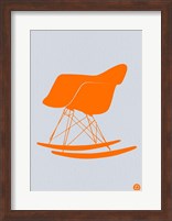 Orange Eames Rocking Chair Fine Art Print