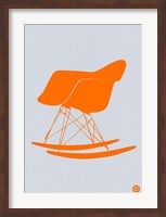 Orange Eames Rocking Chair Fine Art Print