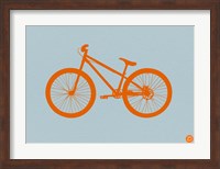 Orange Bicycle Fine Art Print