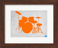 Orange Drum Set Fine Art Print