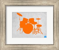 Orange Drum Set Fine Art Print