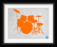 Orange Drum Set Fine Art Print